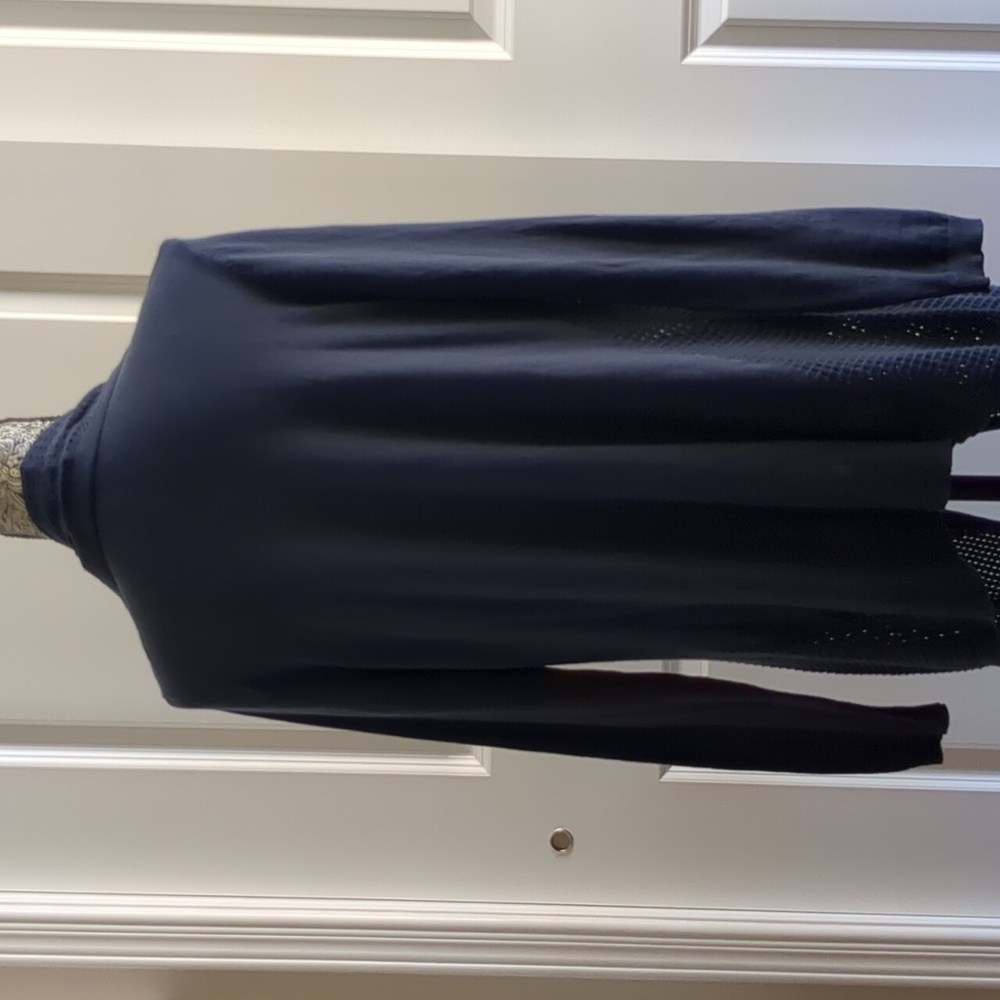 Ann Taylor Navy Cardigan: Large - Picture 4 of 5